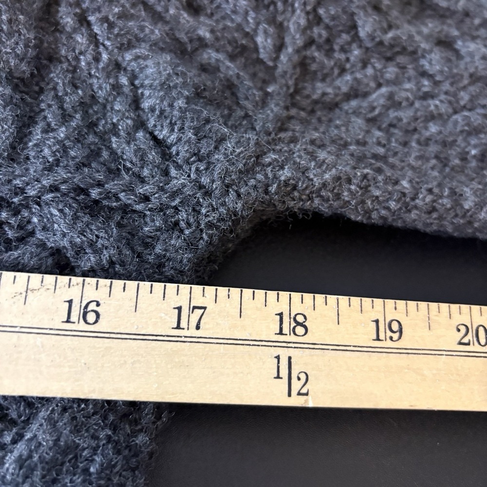Aran Crafts Ireland Cardigan Women S 100% Merino Wool Cable Knit Long Full Zip - Picture 10 of 11